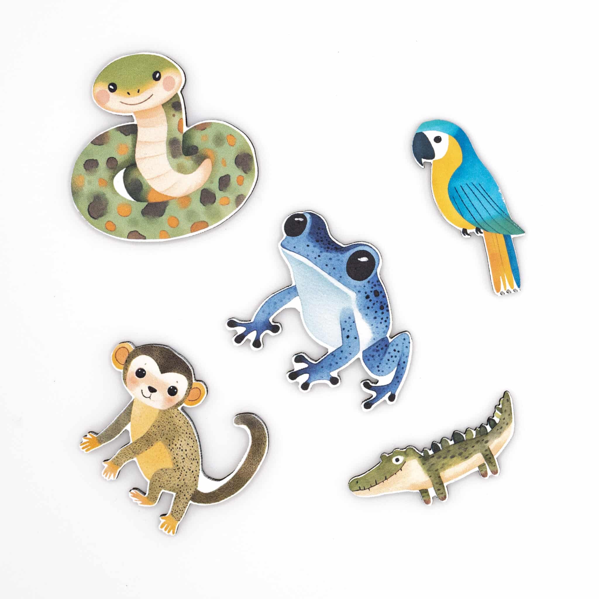 Animaux de la jungle #1 - Set d'aimants, image 2 sur 3