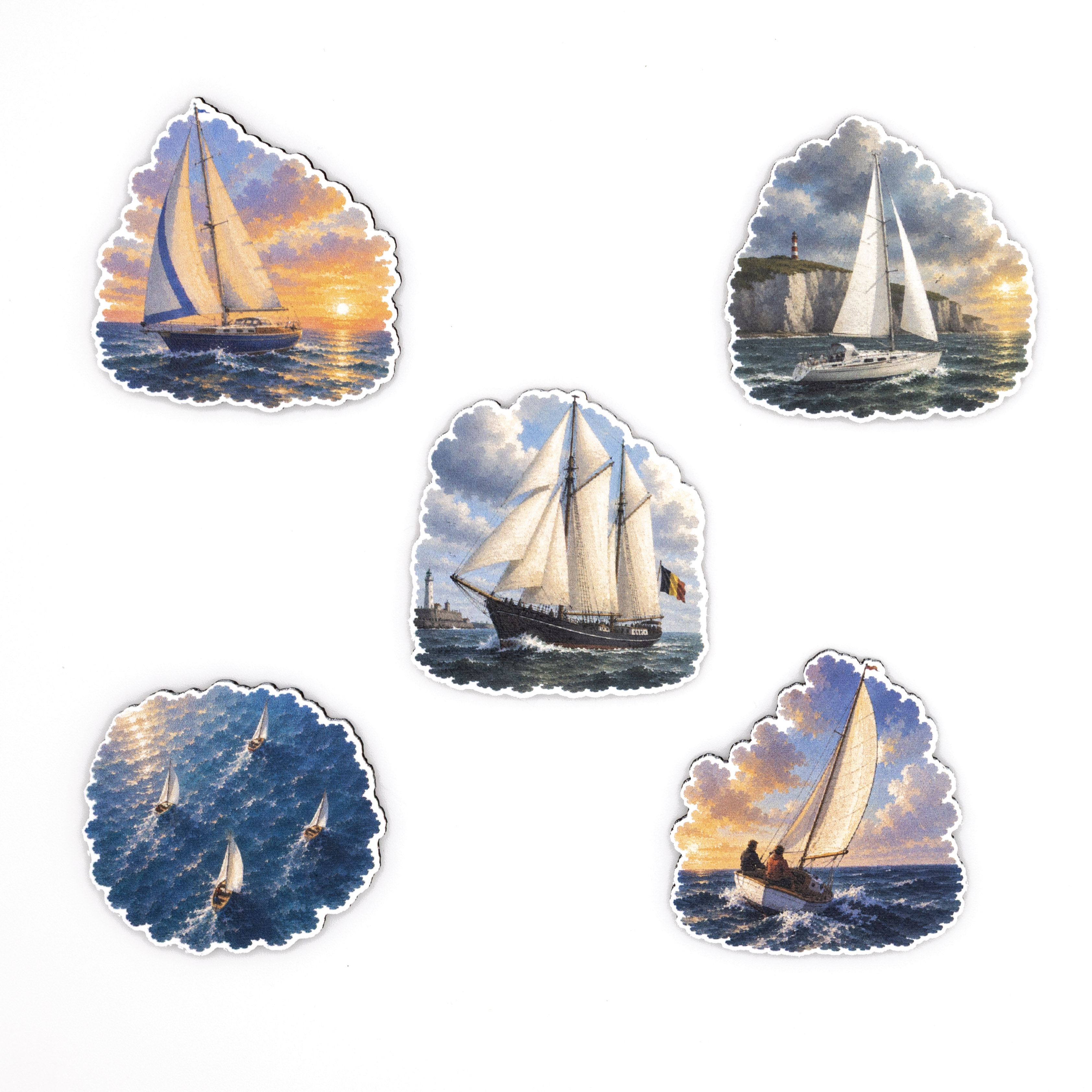 Sailboats magnet set #1, image 2 of 2