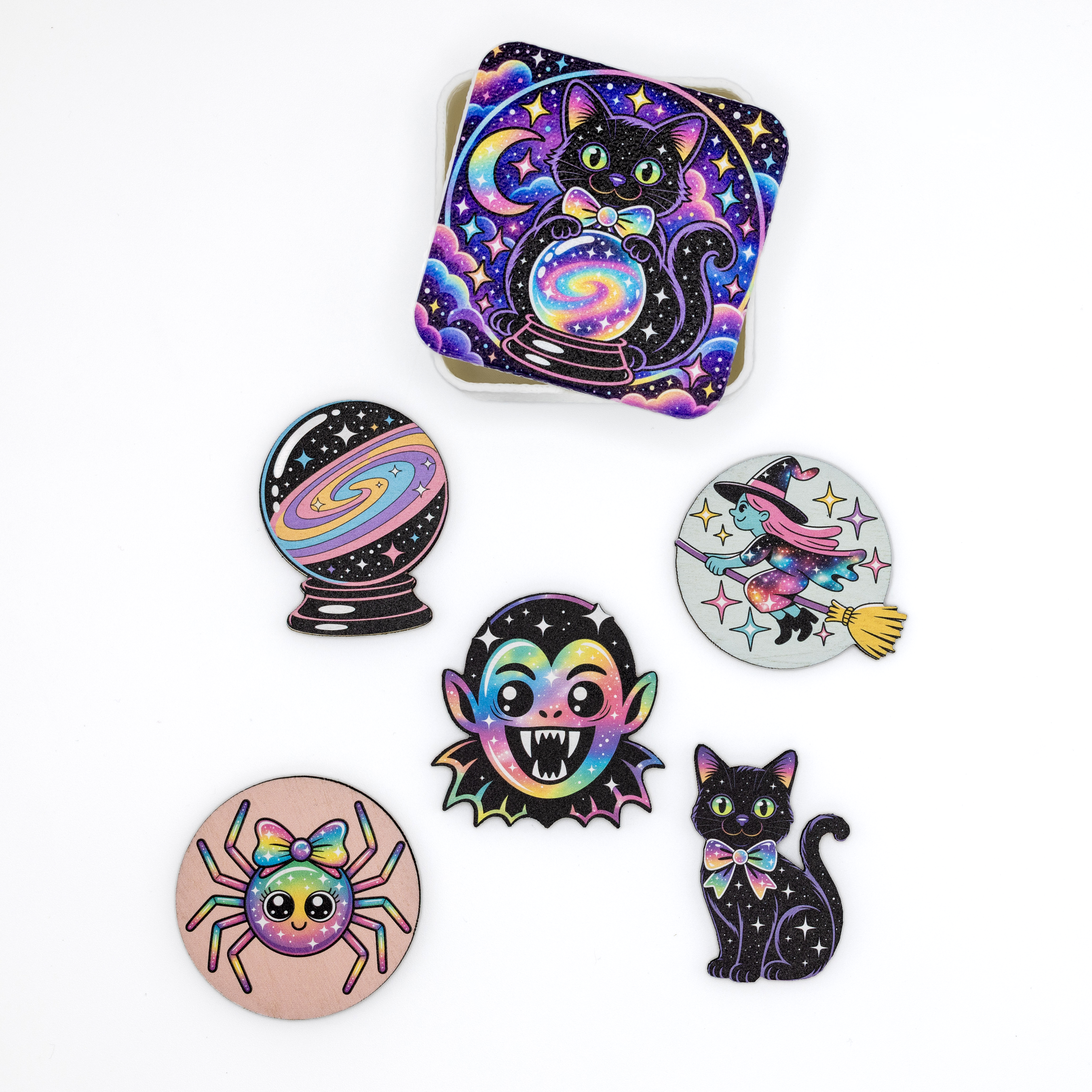 Pastel Halloween magnet set, image 2 of 2