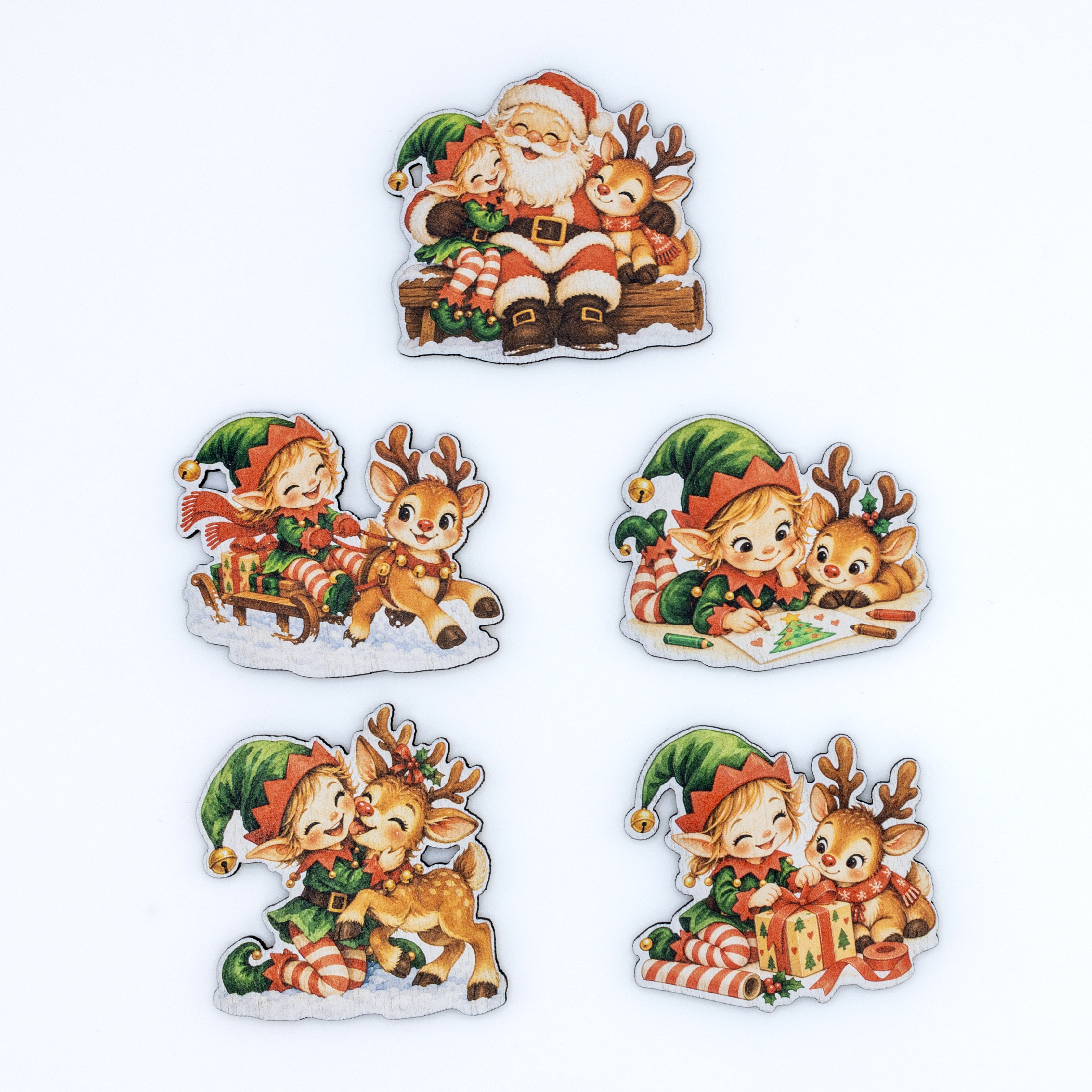 Christmas elf and reindeer, image 2 of 2