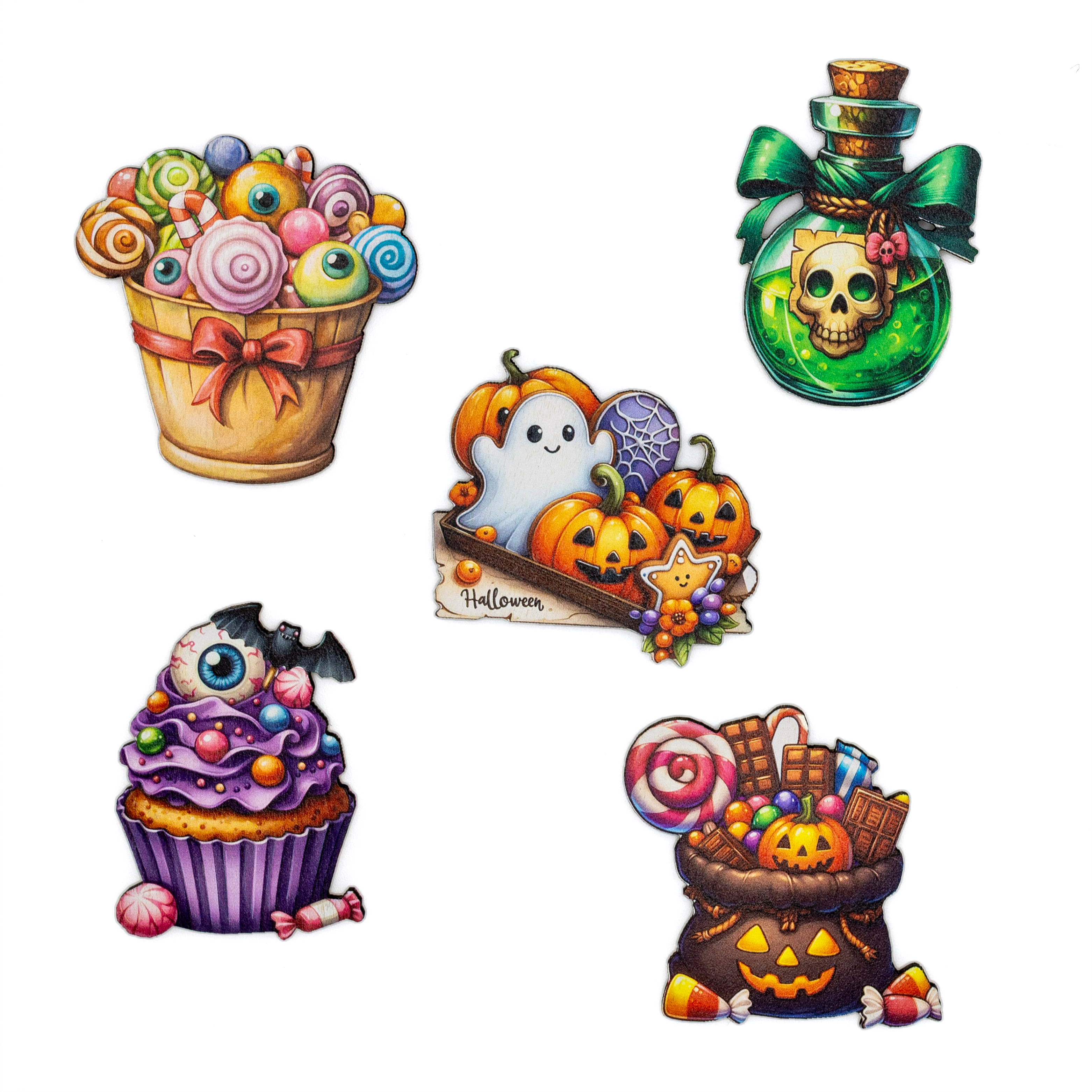 Halloween Treats Magnet Set